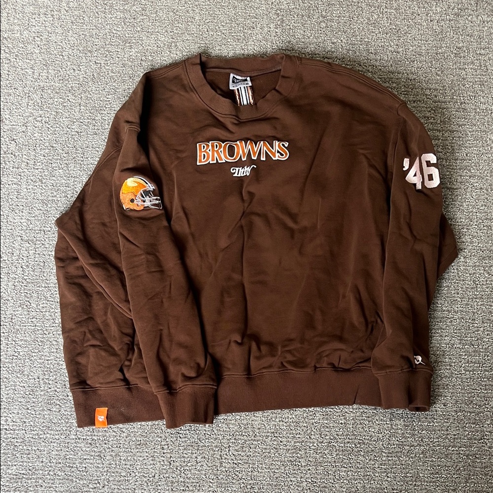 Brown Team Logo Sweatshirt
